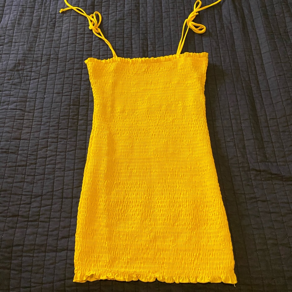 Fashion Nova yellow dress